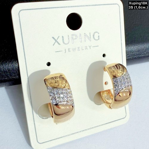 Сережки Xuping18К 20540 (1.6см)